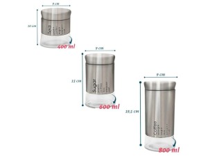 Conjunto  will prata c/3pcs d0310-dolce home  