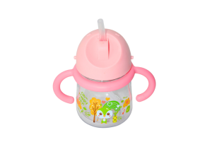 Copo com alças infantil colorida corujinha - interponte