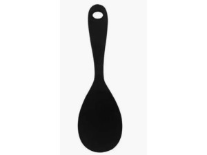 Colher para Arroz Silicone Preta 22x6,5cm – 2482 