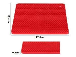 Descanso de panela silicone quandrado Ud0170-Multiart  
