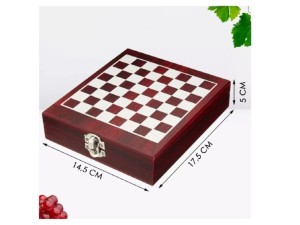 KIT ABRIDOR DE VINHO XADREZ C/4 PCS SXQ6603