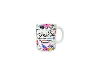 Caneca de porcelana familia  325 ml - duvem