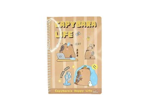  caderno espiral capivara 17x25cm apxx18001 