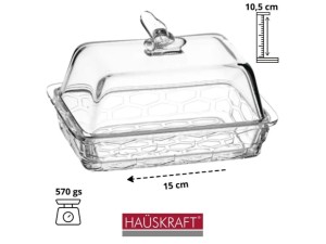 Manteigueira de Vidro 15cm – MTGR006 Hauskraft