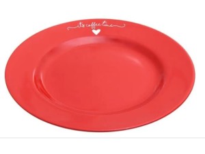 Prato Sobremesa Vermelho 19,5cm – PCLN175/VM Hauskraft
