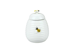 Pote redondo 700ml de porcelana - linha bee - hauscraft