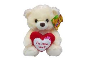 Pelúcia Urso com Coração FC2598 | Carinho e Ternura em um Presente Especial

