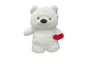 Pelúcia de ursinho segurando coração - (40cm) - caa toys