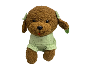 Cachorro de Pelúcia com Vestido Verde 15x29cm – 66-6732-30 Tuka Toy 