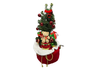 Mini Árvore de Natal com Urso 26x26x62cm – N25-H10 Tuka Toy 