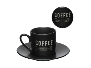 Jogo de Xícara Coffee Preta 80ml – JGXC069/PT Hauskraft 