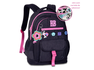 MOCHILA DE COSTA REBECCA BONBON COM CHAVEIRO 46x35cm – RB26235 UP Importação e Exportação Ltda 