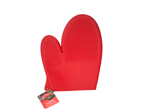 Luva silicone térmica para cozinha vermelha  - clink