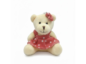 Chaveiro Urso de Pelúcia 9X9X7CM – F6600020 F.M Decorações 