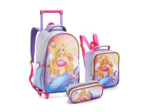 Kit escolar princesa sereia - seanite