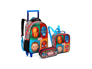 Kit escolar para meninos - marvel - seanite