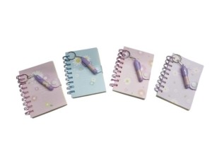 Caderno espiral com caneta e 80 páginas – mg-9263