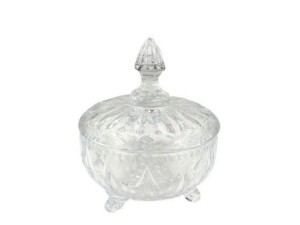 Bomboniere de Vidro 12,2x14,3 cm – 6243 BE10 Importação Exportação Ltda: 