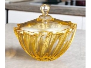 Bomboniere vidro, bomboniere decorativa, bomboniere para doces, bomboniere luxo, bomboniere dourada, recipiente vidro, porta doces vidro