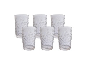 Jogo de copos com 6 unidades 380 ml - linha bee - hauscraft