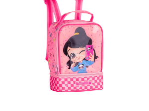 Lancheira térmica de costas rosa - lu24616l- luluca