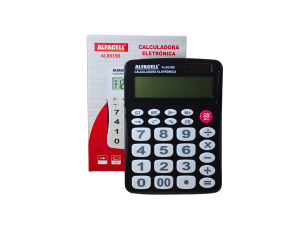 Calculadora eletrônica preta - alfacell- al8835b