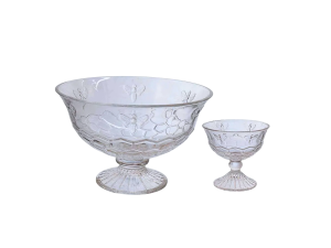 Conjunto de 5 peças de taça pra sobremesa - linha bee - hauscraft