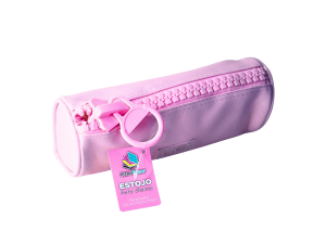 Estojo rosa pastel c/ zíper grande - interpaper - he61537