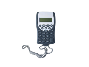 Mini calculadora preta de bolso com cordão - moure jar -  mj-309