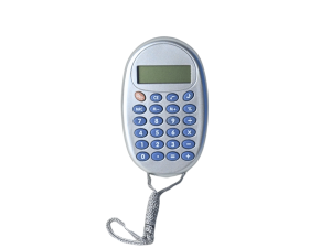 Mini calculadora com cordão cinza - alfacell- al6809a