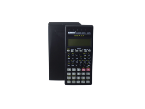 Calculadora científica preta com capa - alfacell