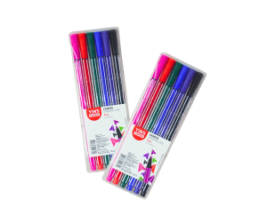 Caneta ponta porosa com 6 peças – yp7384