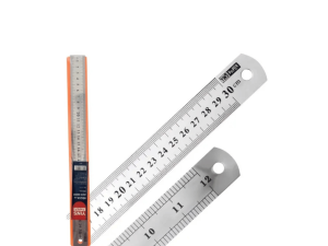 Régua escolar 30cm em metal - yin's-yp7403