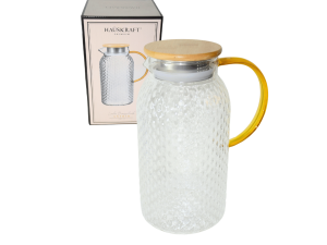 Jarra para bebidas com tampa de bambu - hauscraft - jarr024