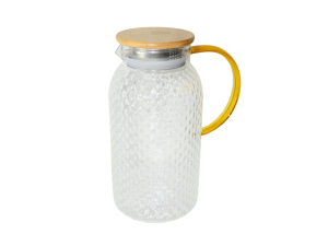 Jarra para bebidas com tampa de bambu - hauscraft - jarr024