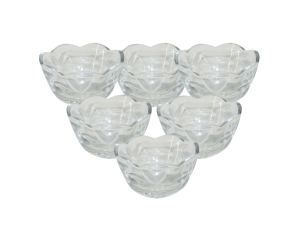 Kit c/6 bowl de vidro para sobremesas - hauscraft - br0782gcl