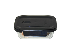 Pote hermético 375 ml preto (vai ao microondas) - wellmix - wg18692