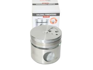 Saleiro /pimenteiro de mesa em inox - unihome