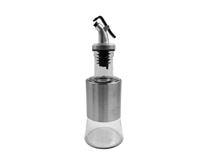 Porta azeite c/bico dosador moderno em vidro - interponte - hu61809