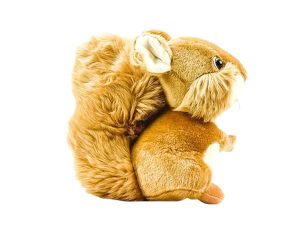 Pelúcia de esquilo peludinho - bbr toys - r3388