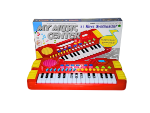  piano eletrônico infantil 31 teclas colorido