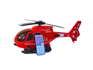 Helicóptero divertido com controle e luzes