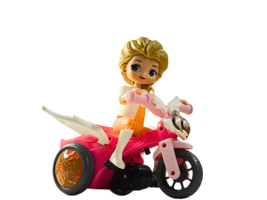 Princesa aventureira com tricicolo