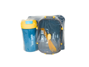 Kit marmita c/2 talheres ecopo  bolsa termica -  hu80397  - interponte