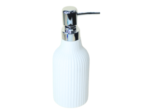 Porta sabonete líquido elegante e minimalista branco - amigold
